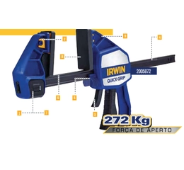 Grampos Rápidos Quick-Grip Heavy-Duty